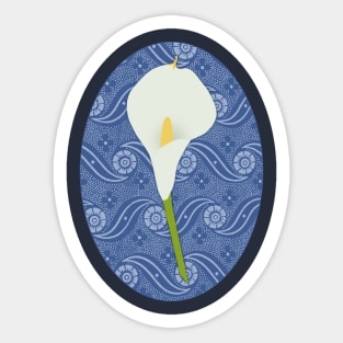 Shweshwe Calla Lily Sticker